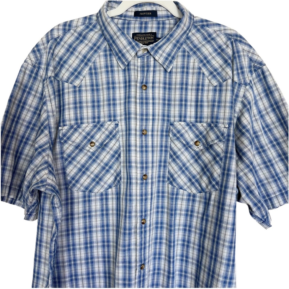 Pendleton Mens Frontier Snap Button Up Plaid Shir… - image 3